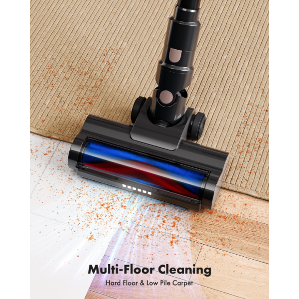 Trucozie 8-in-1 Lightweight Stick Vacuum with 45mins Runtime (Black)