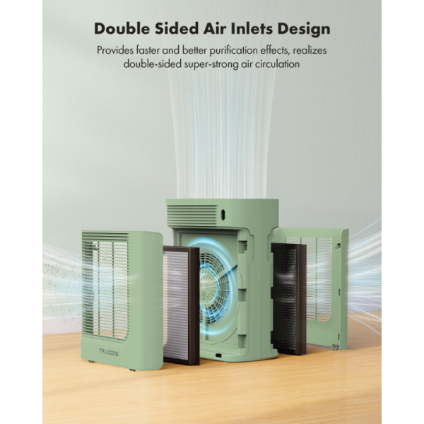 Air Purifier for Home Large Room Bedroom Up to 1937 Ft2 in 1 Hr (Green)